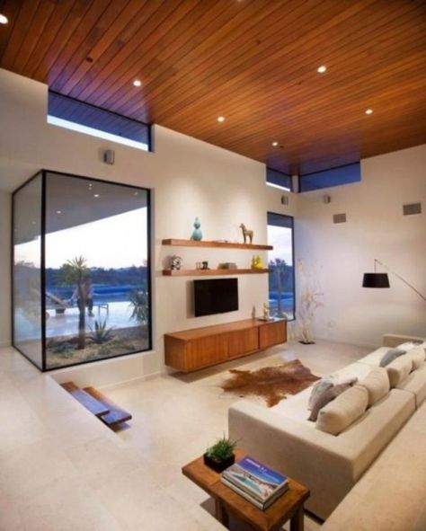 sunken living room