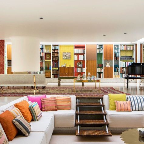 sunken living room