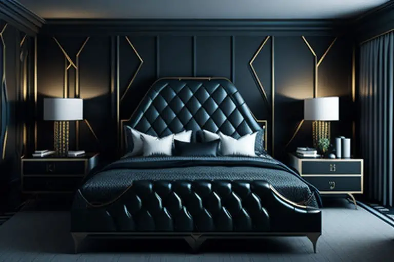 modern bedroom design-art deco