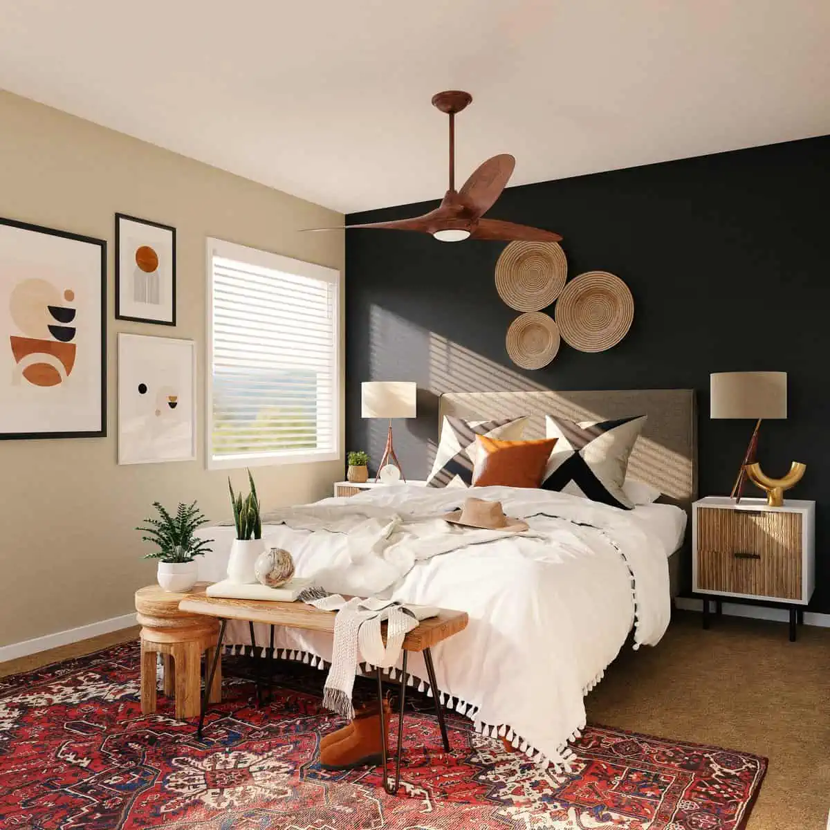 modern bedroom design-whimsical details
