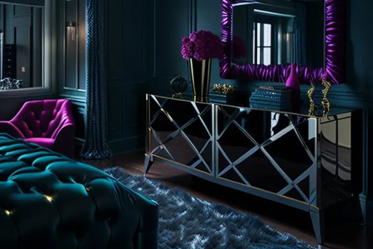 modern bedroom design-hollywood glam