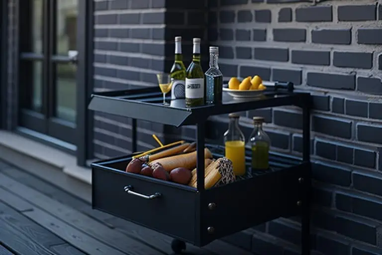 small modern balcony design-mini bar