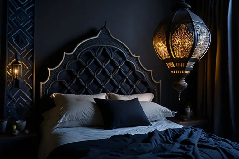 modern bedroom design-Moroccan inspired