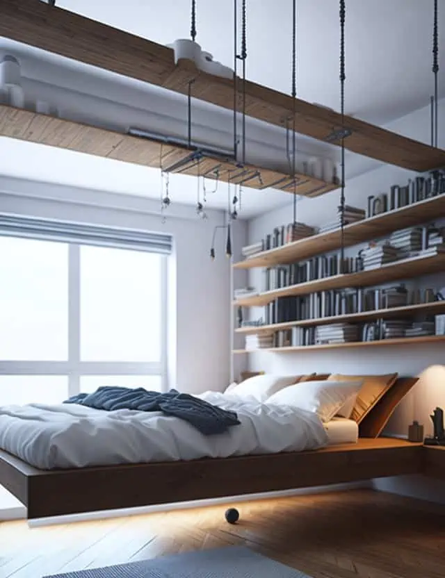 interior design trends 2025-floating furniture