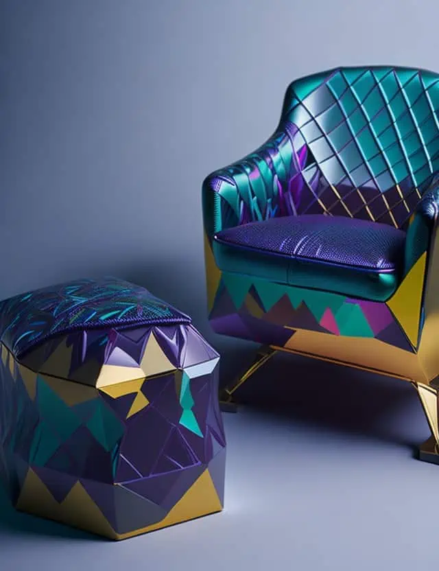 Interior Design Trends 2025-holographic accents