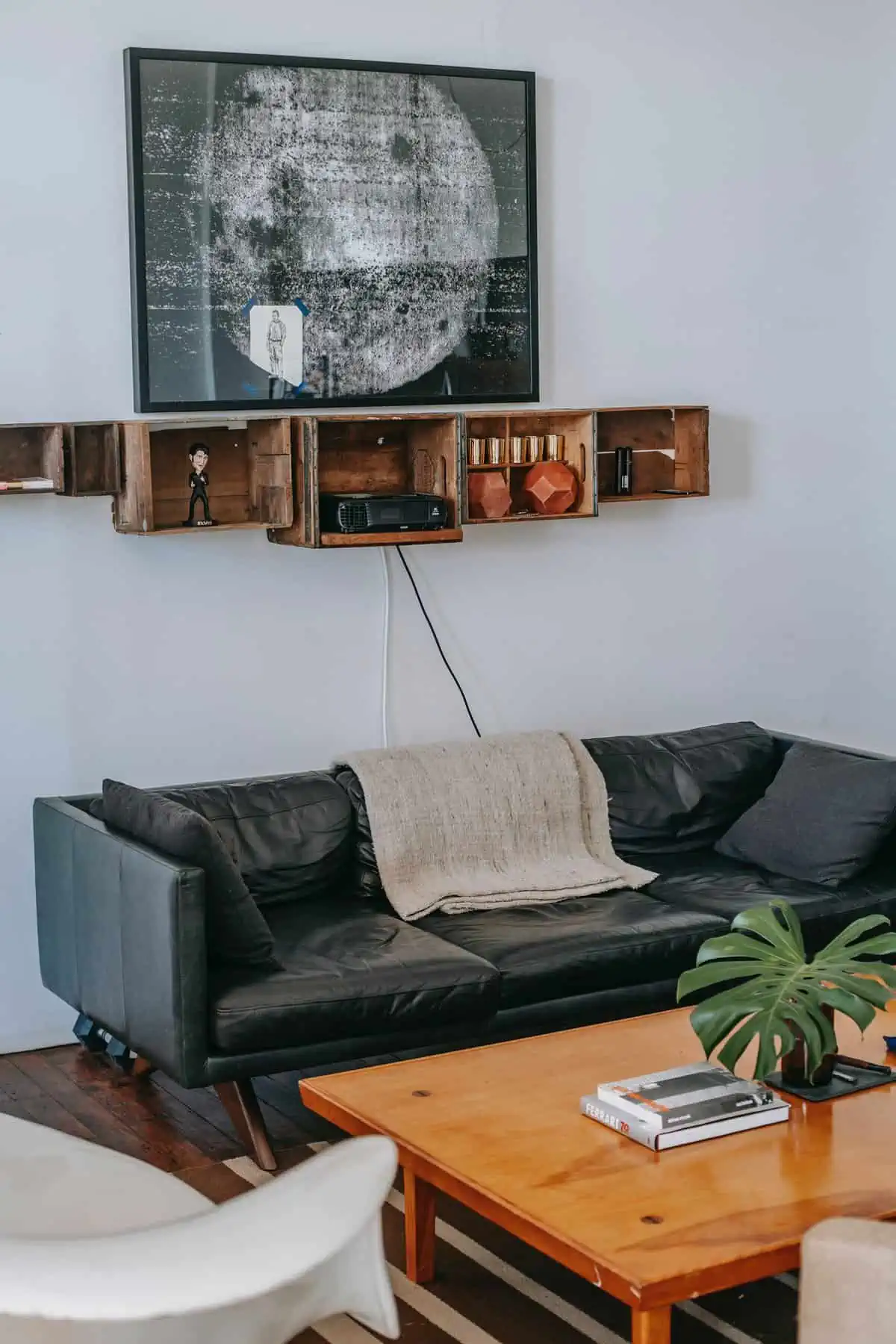 How to Declutter Living Room-utilize vertical space
