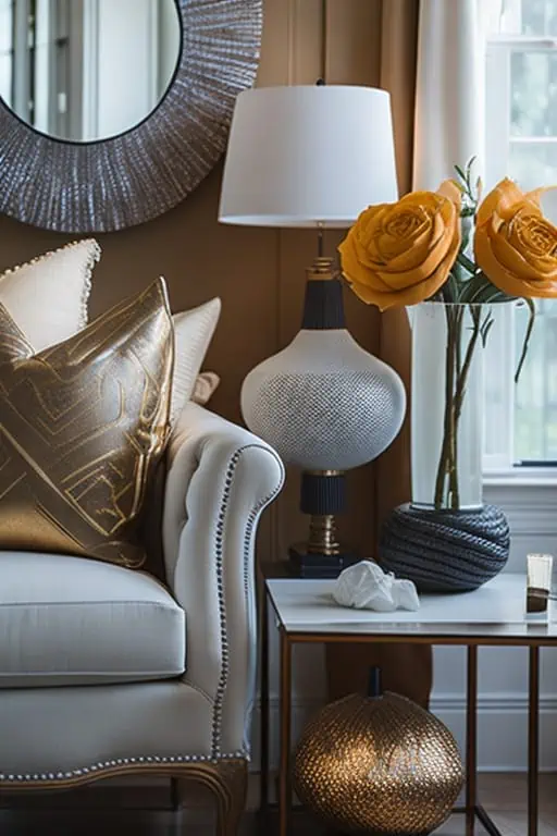 Interior Design Color Trends-metallic glamour