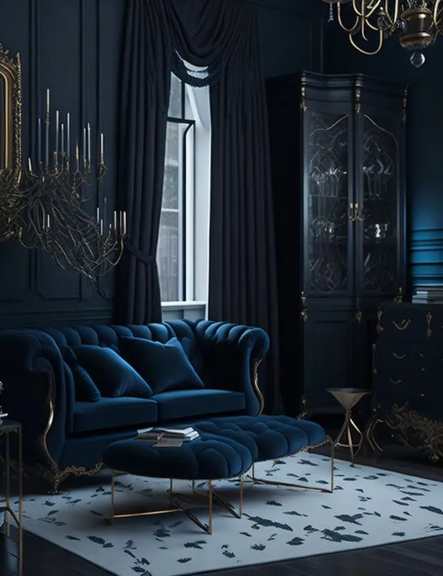 furniture design trends 2024-dark and moody