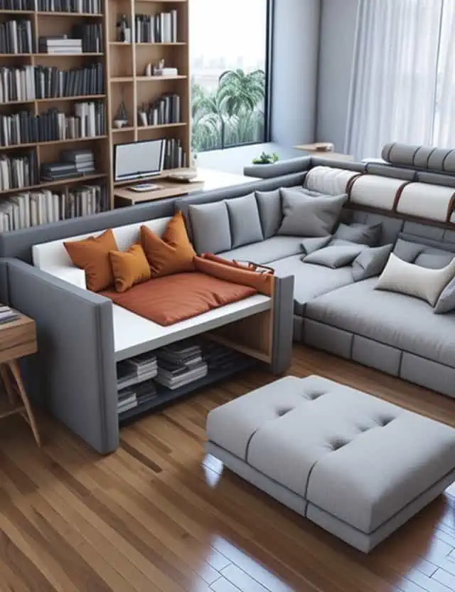 furniture design trends 2024-minimalistic multifunction