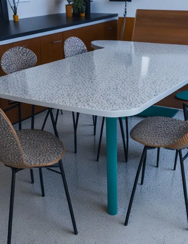 furniture design trends 2024-textured terrazzo