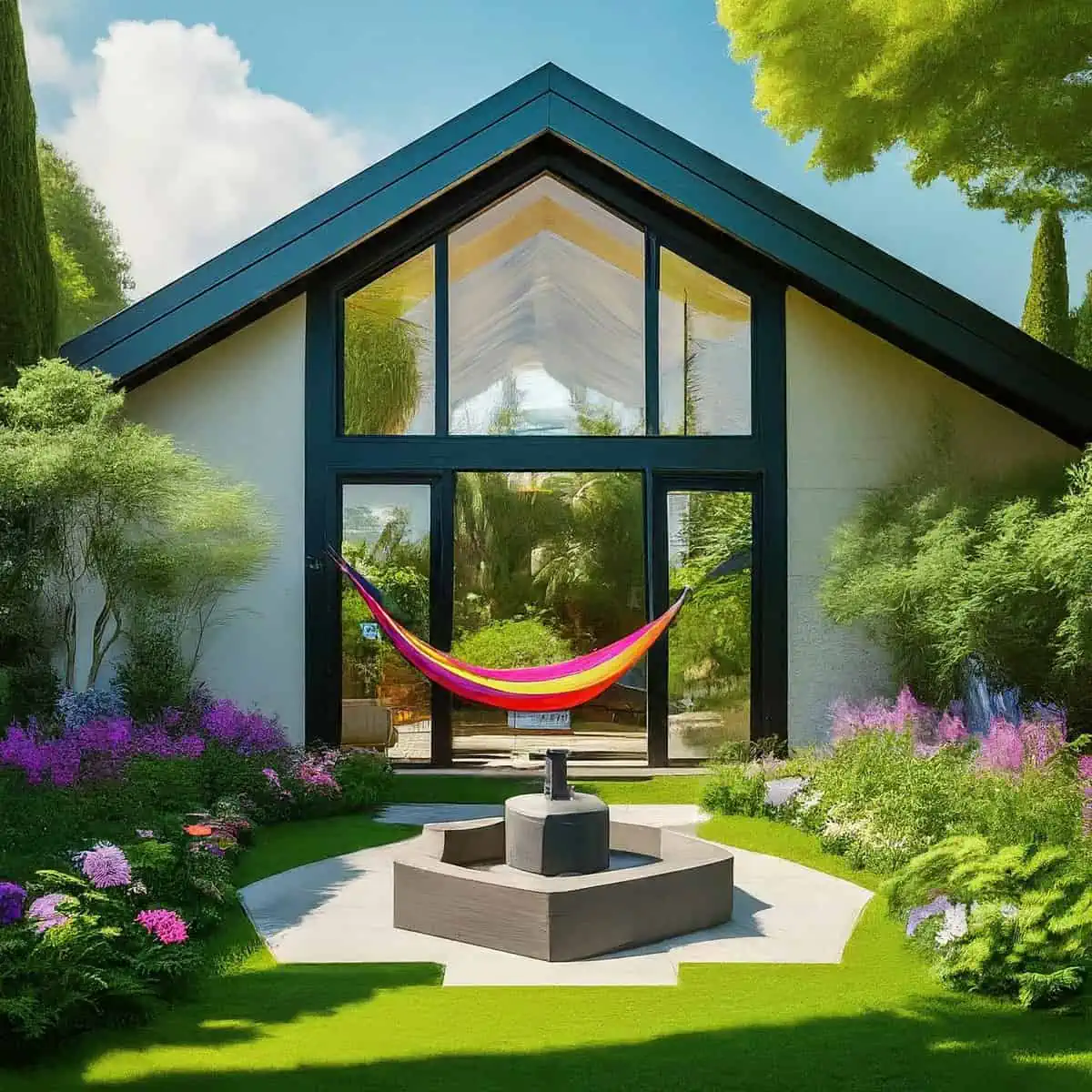 unique architectural approach in cottage