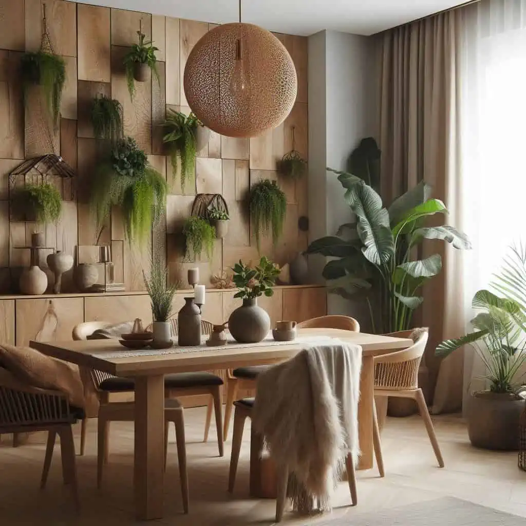 biophilic dining furniture design