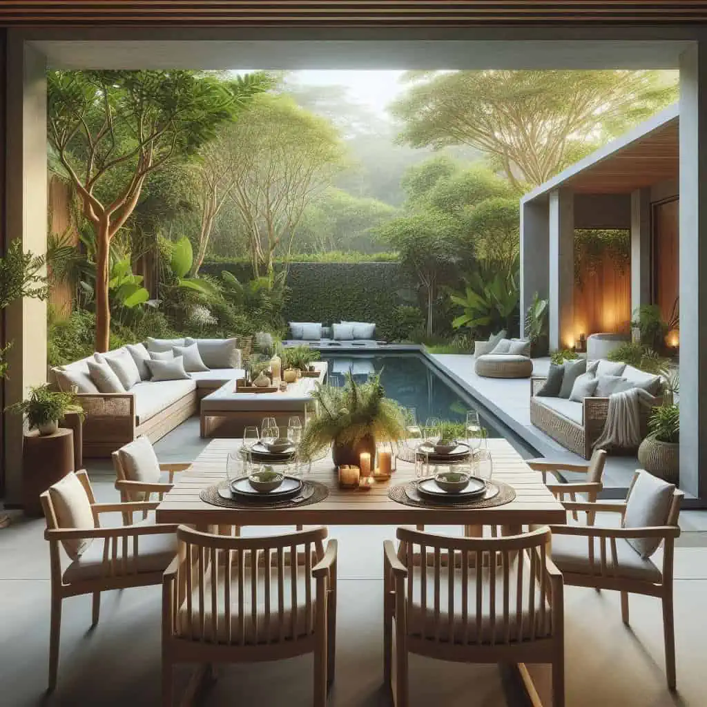 outdoor dining spaces