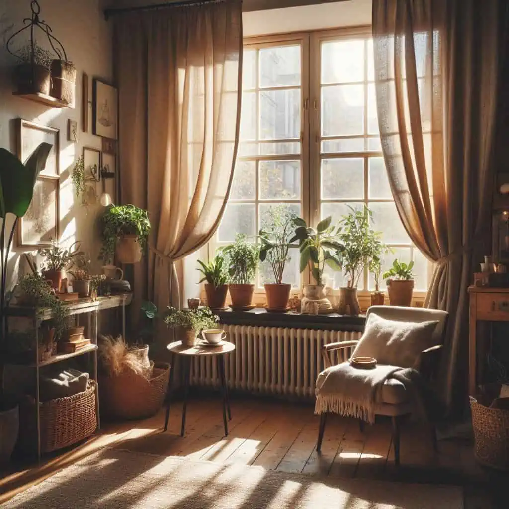 linen curtain