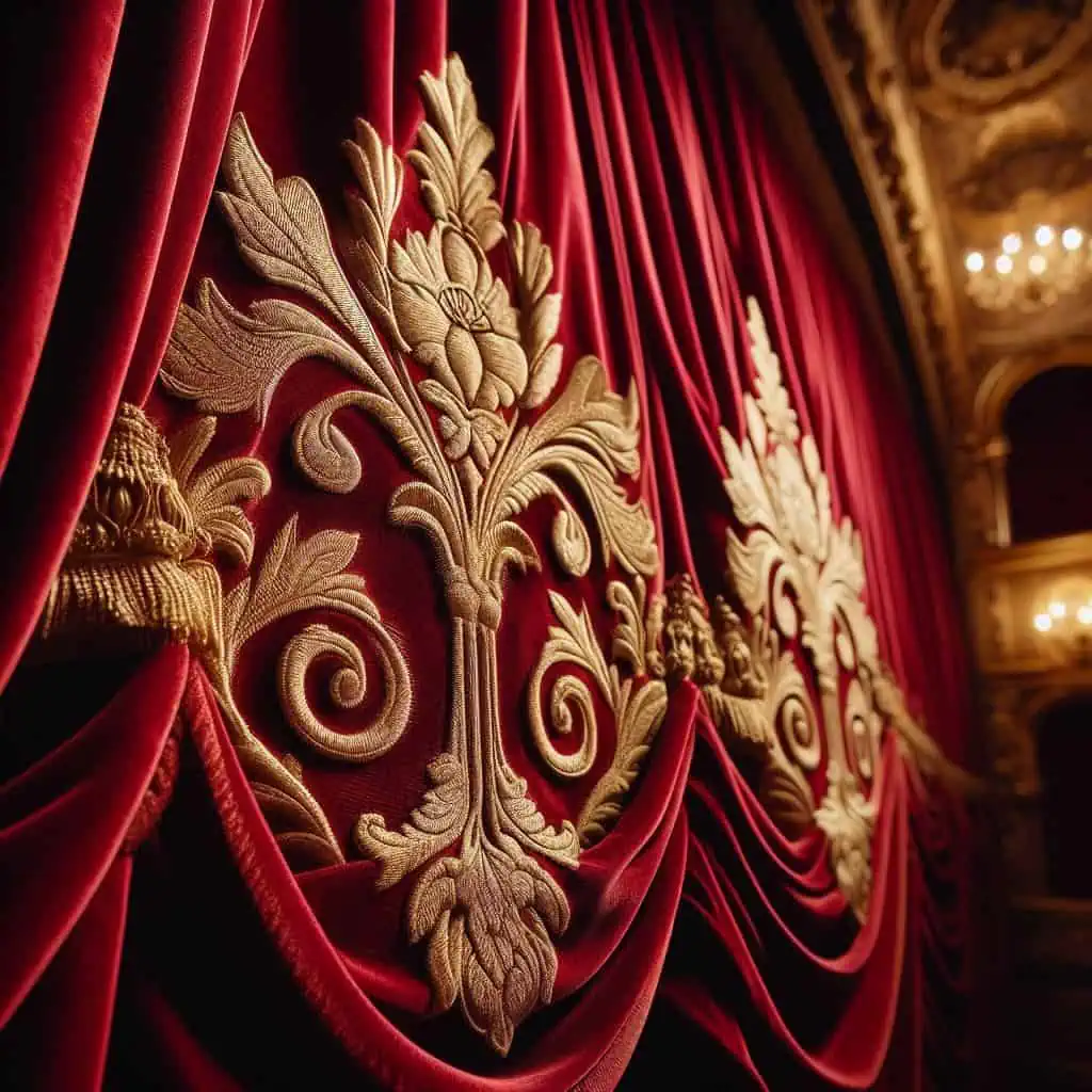velvet curtain